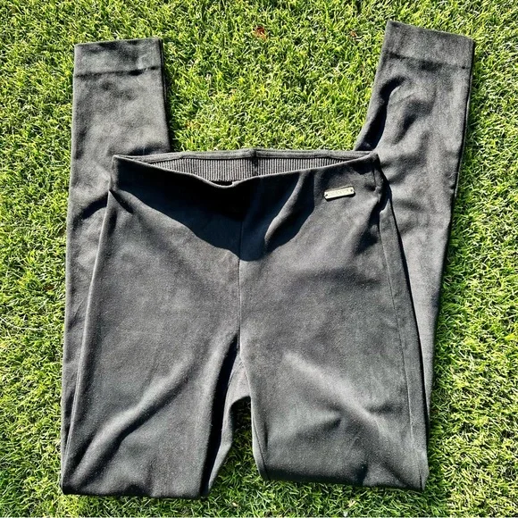 Lilly Pulitzer Anika High Rise Black Ultra Suede Spandex Leggings - Picture 6 of 9